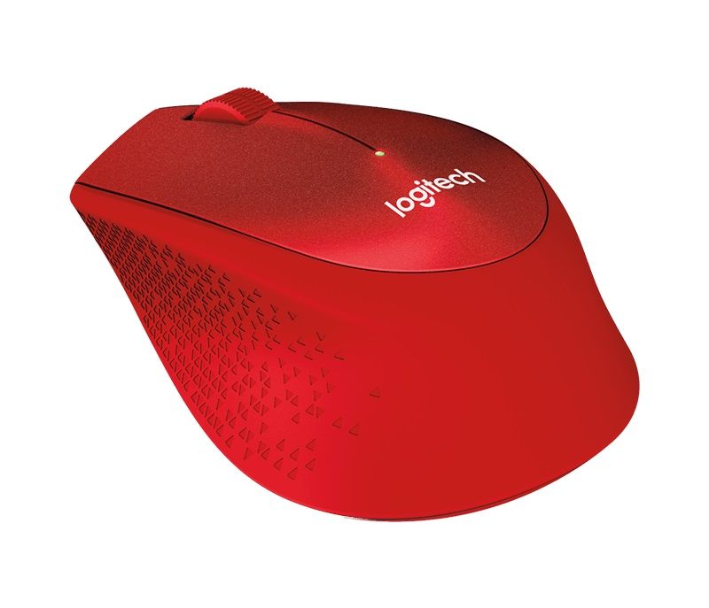 Мышь Logitech M330 SILENT PLUS, красный (910-004911)