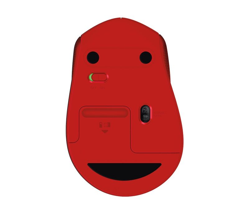 Мышь Logitech M330 SILENT PLUS, красный (910-004911)