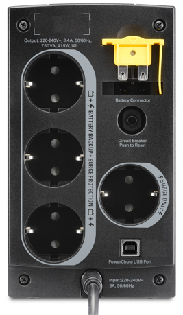 ИБП APC BACK 750VA BC750-RS, черный ИБП APC BACK 750VA BC750-RS, черный