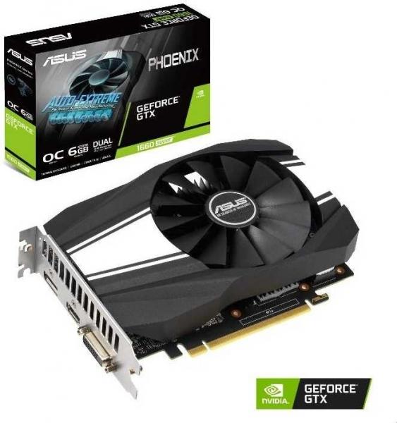 Видеокарта ASUS GeForce GTX 1660 SUPER Phoenix OC 6Gb (PH-GTX1660S-O6G) Видеокарта ASUS GeForce GTX 1660 SUPER Phoenix OC 6Gb (PH-GTX1660S-O6G)