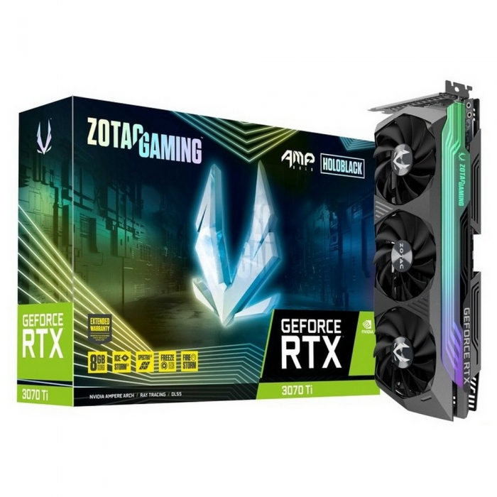 Видеокарта ZOTAC GeForce RTX 3070 Ti AMP HOLO 8Gb LHR (ZT-A30710F-10P)