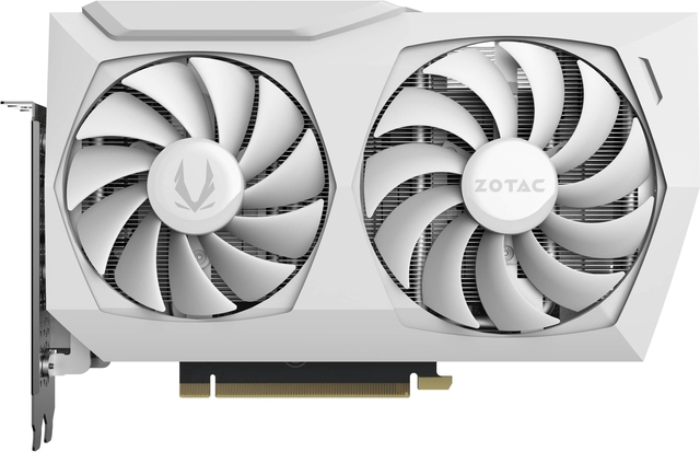 Видеокарта ZOTAC GeForce RTX 3060 Ti AMP WHITE Edition LHR 8Gb (ZT-A30610F-10PLHR)