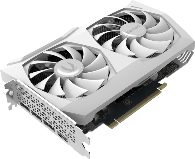 Видеокарта ZOTAC GeForce RTX 3060 Ti AMP WHITE Edition LHR 8Gb (ZT-A30610F-10PLHR)