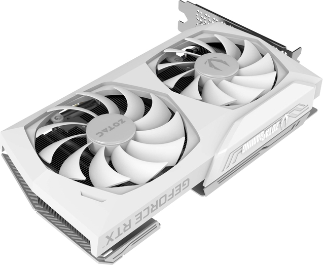 Видеокарта ZOTAC GeForce RTX 3060 Ti AMP WHITE Edition LHR 8Gb (ZT-A30610F-10PLHR)
