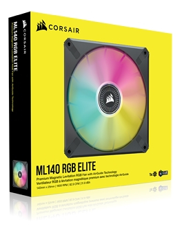 Вентилятор для корпуса Corsair iCUE ML140 RGB ELITE Black 140mm (CO-9050114-WW)
