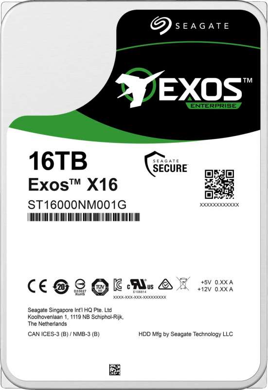 Жесткий диск Seagate Exos X16 512E 16Tb (ST16000NM001G)