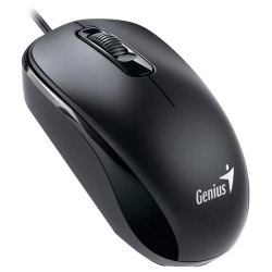 Мышь Genius DX-125 Black [31010106100] черная, оптическая, 1000dpi, 3 кнопки, USB кабель 1.5м, (251026)