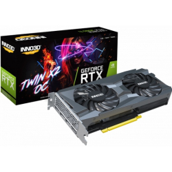 Видеокарта INNO3D GeForce RTX 3060 Ti TWIN X2 OC 8Gb LHR (N306T2-08D6X-119032DH)