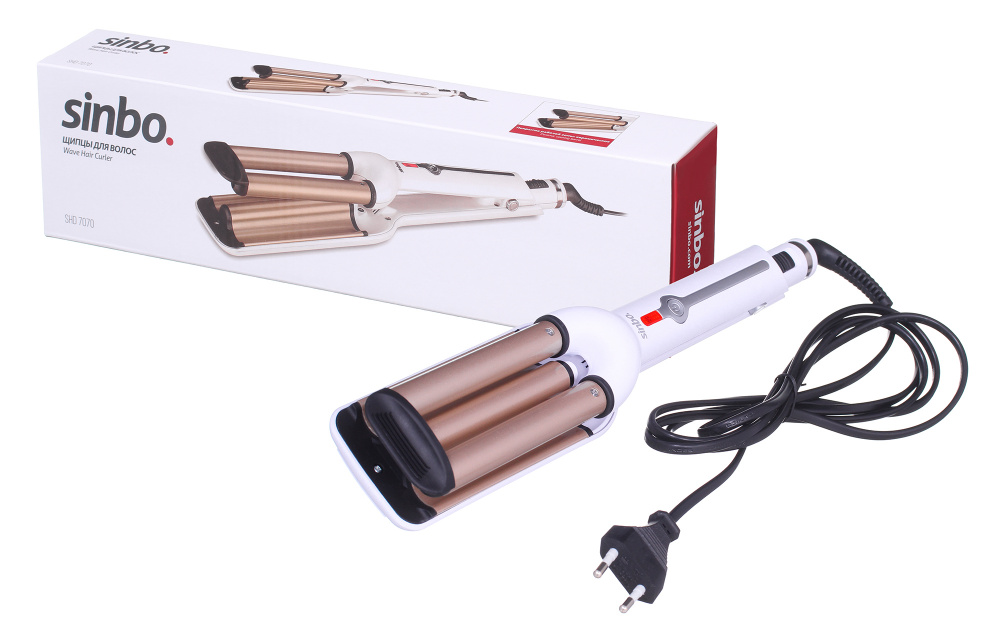 Щипцы Sinbo SHD 7070 40Вт макс.темп.:200С покрытие:керамическое белый